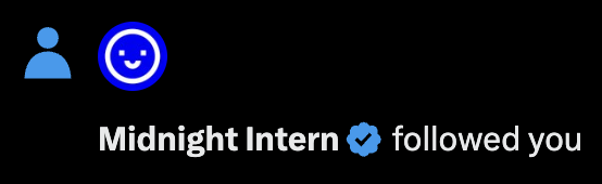 Midnight Intern tweet media
