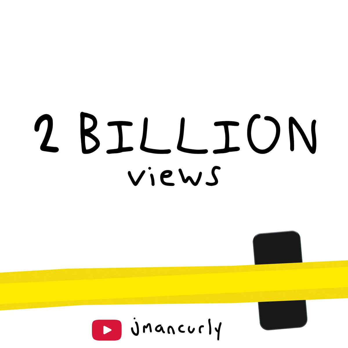 2 BILLY Views 🎉
<a href="/jmancurly/">jmancurly</a> just crossed 2 billion views on YouTube &amp; about to cross the finish line at 5M subs. The numbers are crazy to think about… but what really stands out is the work behind it all.

Running 3 YouTube channels, a successful music career (dropping a new