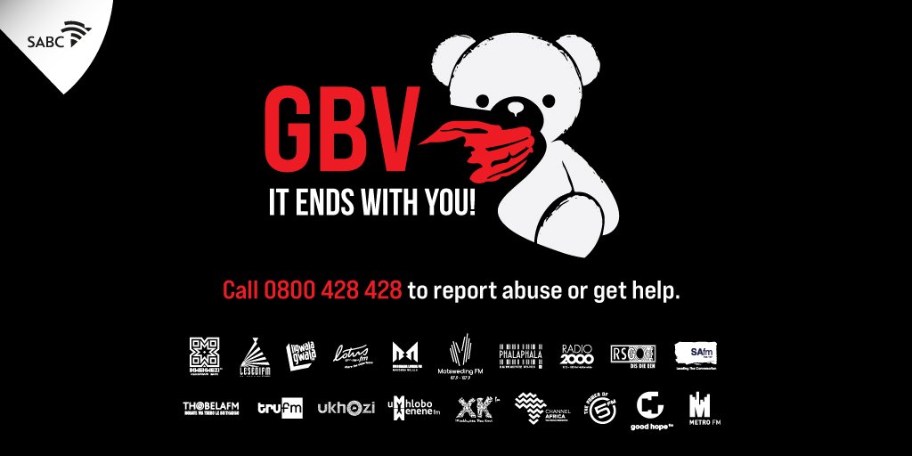 GBV is tearing our communities apart — it happens everywhere &amp; in silence too often. 

Silence isn’t the solution.   
Speak out.  
Reach out.   

Doing nothing is NOT an option.

Tune in from 23 July on 5fm &amp; all 19 SABC stations for special programming.

Help: 0800 428 428.
