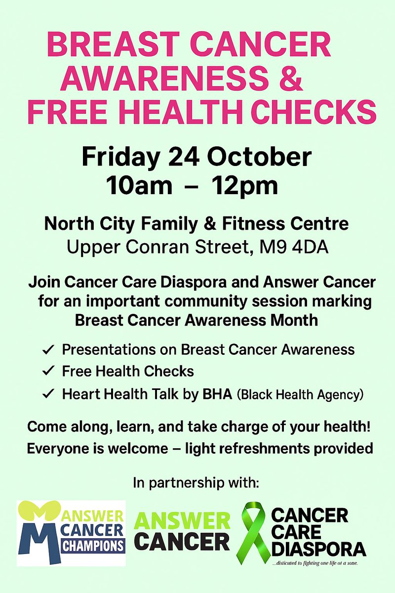Very excited for our #BreastCancerAwareness event in the community today <a href="/AnswerCancerGM/">@AnswerCancerGM</a>  #cancerawareness #breastcancerawarenessmonth🎀