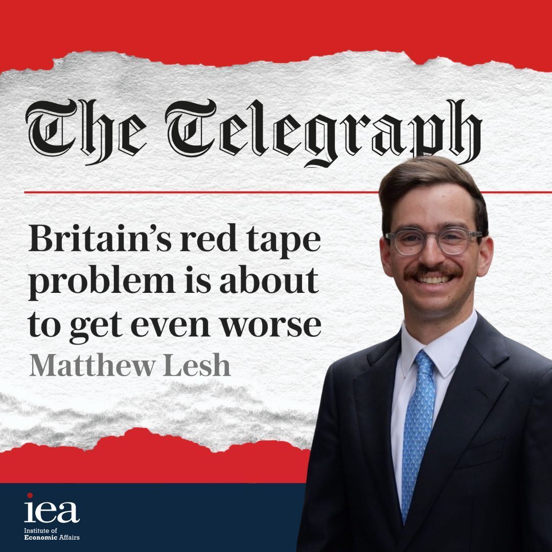 ✍️ In his latest article for The <a href="/Telegraph/">The Telegraph</a>, our Public Policy Fellow <a href="/matthewlesh/">Matthew Lesh</a> exposes how the CMA is undermining growth by entangling Apple and Google in red tape. 👇