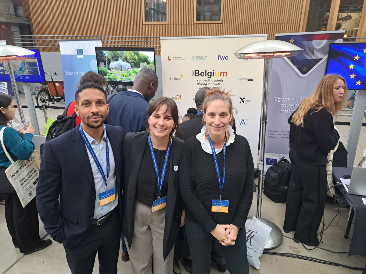 Enabel_Belgium's tweet photo. Enabel joined the #InnovationFair at Maison de la Poste💡
As part of #TeamBelgium 🇧🇪, our #InnovationHub team joined key innovation actors to show that innovation is not just a concept: it’s a catalyst for sustainable change, powered by forward-thinking solutions that are shaping tomorrow’s world 🌍✨.