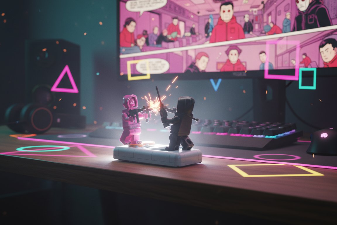 🔫 Our very first themed mouse set—drops straight out of Squid Game.
From brick-built chaos to playable desktop drama, the Pink Guard vs Black Ghost face-off is just the beginning.

And yes, it's really launching soon.
Stay tuned. You won’t want to miss what comes next.