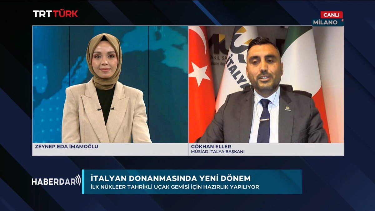 🇹🇷🇮🇹🎙️ MÜSİAD İTALYA TRT TÜRK’TE

Bugün MÜSİAD İtalya Başkanımız Gökhan Eller, TRT Türk ekranlarında yayınlanan “Haberdar” programına konuk olarak önemli değerlendirmelerde bulundu.

Programda, İtalya’daki güncel ekonomik gelişmeler, Avrupa’daki değişen dengeler ve bu süreçlerin