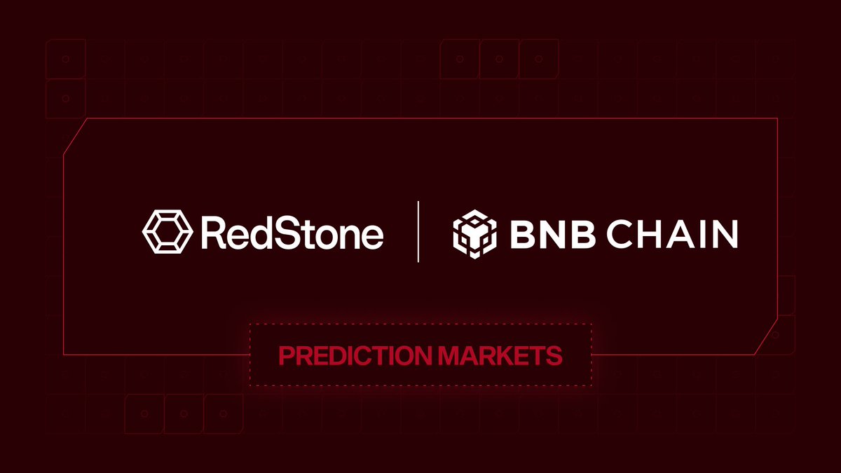 予測市場向けのRedStoneとBNB Chainのコラボレーションのグラフィック