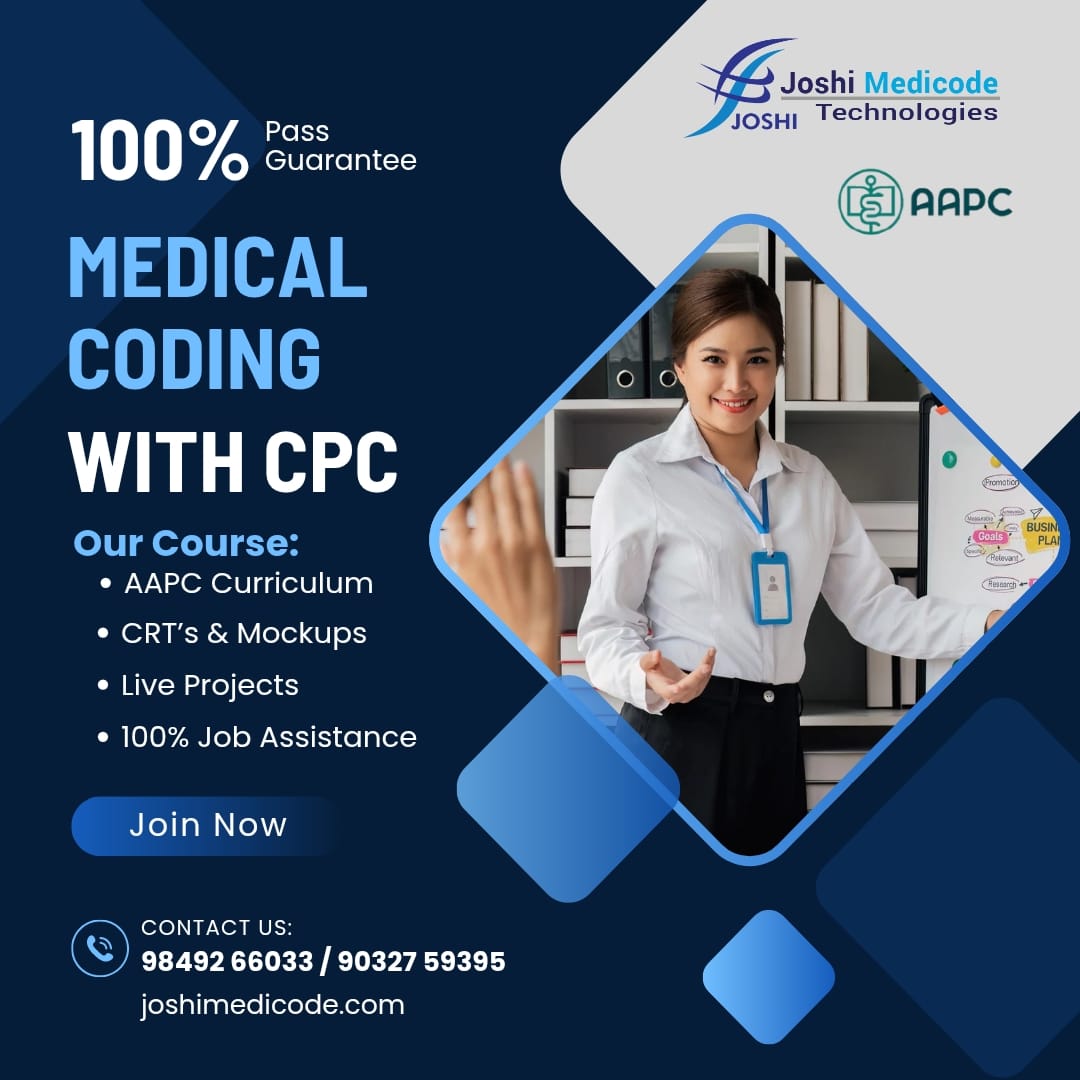 joshimedicode's tweet image. Kickstart your career in healthcare! Join Medical Coding with CPC Training at @joshimedicode1 Technologies and become a certified professional coder. 
✅ Expert trainers | Practical learning | Placement support 
#MedicalCoding #CPCTraining #MedicalCodingCourse #MedicalCoder…
