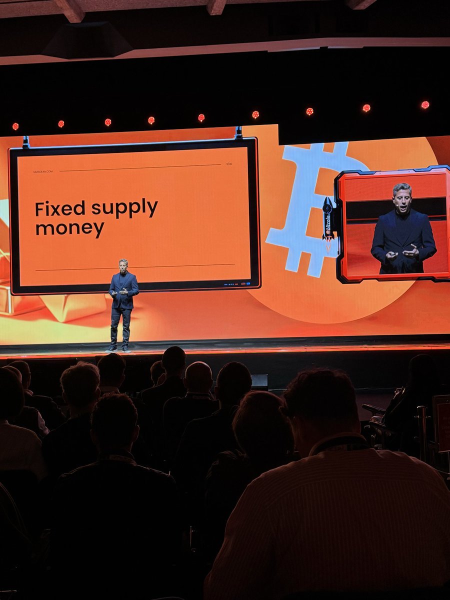 <a href="/saifedean/">Saifedean Ammous</a> on stage <a href="/LuganoPlanB/">Lugano Plan ₿</a> #Bitcoin