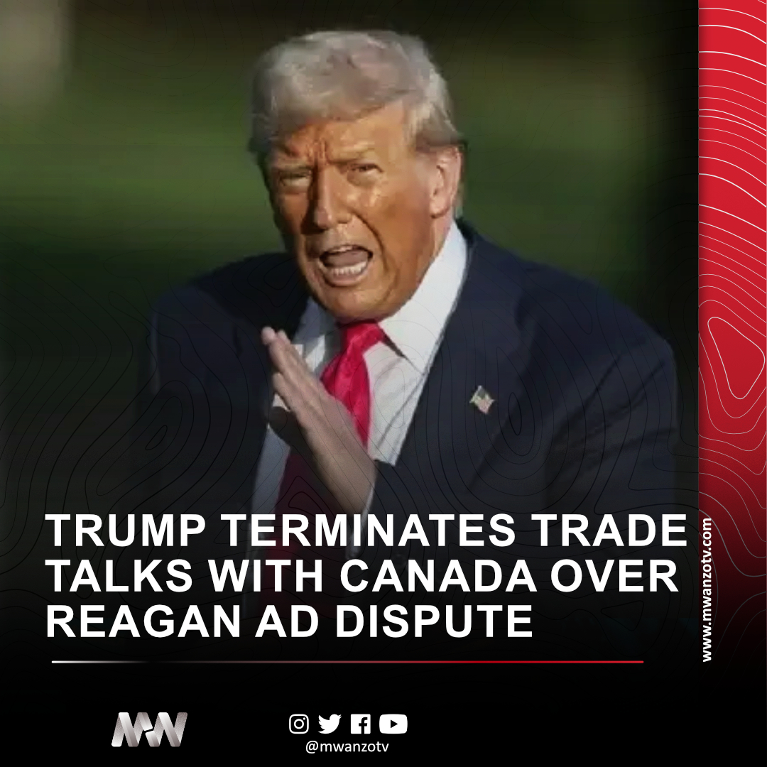#US: TRUMP TERMINATES TRADE TALKS WITH CANADA OVER REAGAN AD DISPUTE
President Donald Trump has abruptly ended all trade negotiations with Canada, citing what he called a “fraudulent” use of a fabricated advertisement. 

The ad in question allegedly features former President