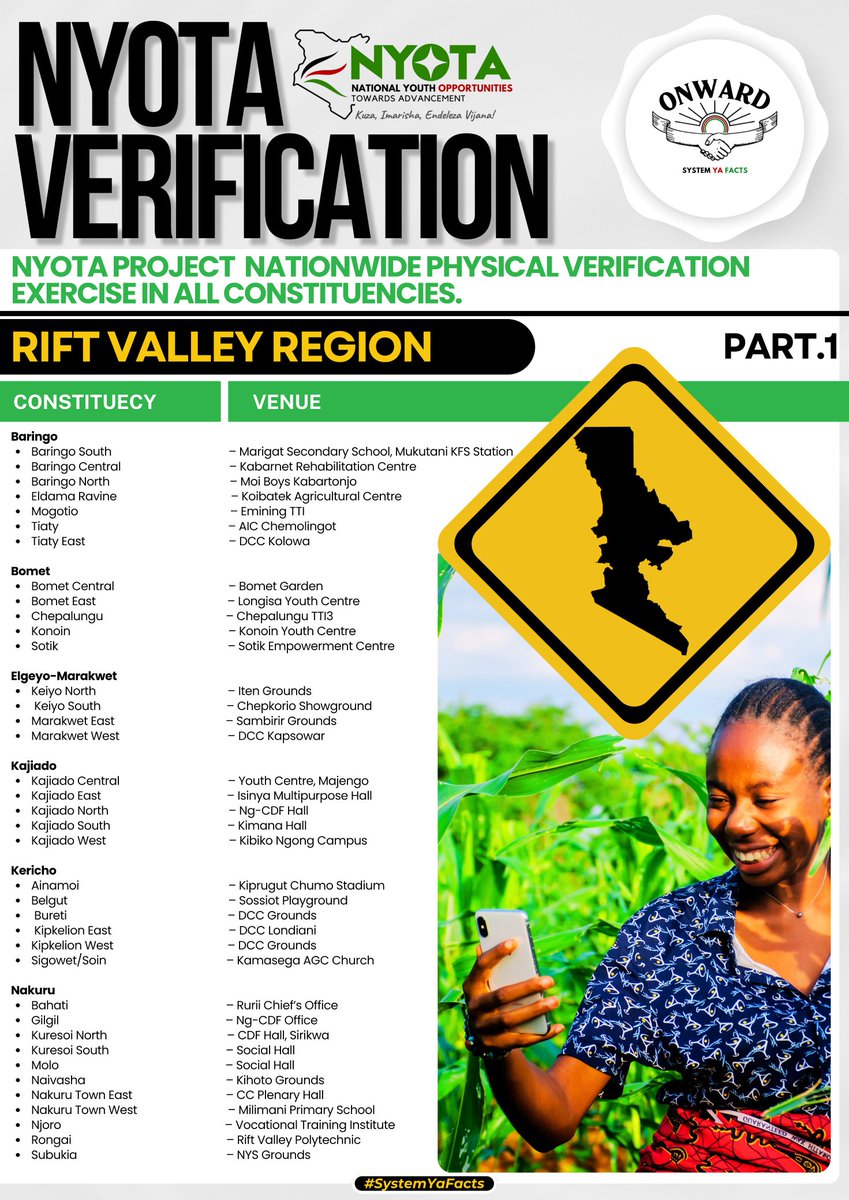 WilliamsMkenya's tweet image. The NYOTA energy is unmatched ⚡ Across 290 constituencies, young Kenyans are expanding youth opportunities and stepping boldly into enterprise. 100k will receive 50K for biz to ignite innovation and drive transformation nationwide. 🌍 #NYOTAVerification