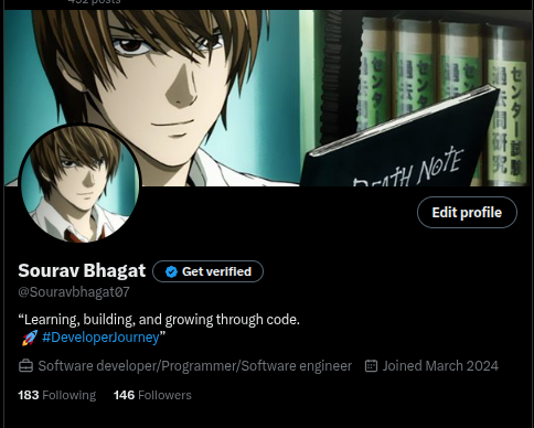 Souravbhagat07's tweet image. gm folks ☀️
sitting at 146 followers right now
can we touch 150… or maybe 200 today? 😁
#BuildInPublic #TwitterDev #LetsGrowTogether
