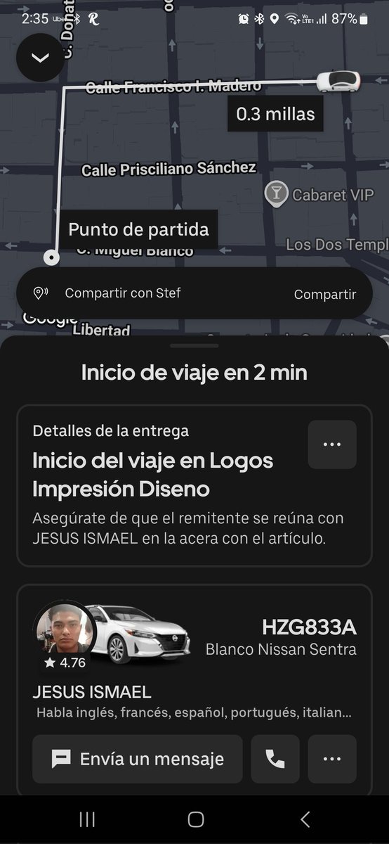 Ese mismo chofer me robó una entrega que tuve con una imprenta. Recibió  mi pedido, canceló el viaje de entrega y se dio a la fuga

<a href="/Uber_MEX/">Uber Mexico</a>  no contesta ni se hace cargo, ya van 2 casos y el mismo dia. ¿Podrán ya hacer algo o necesitan otro robl de ese sujeto?.