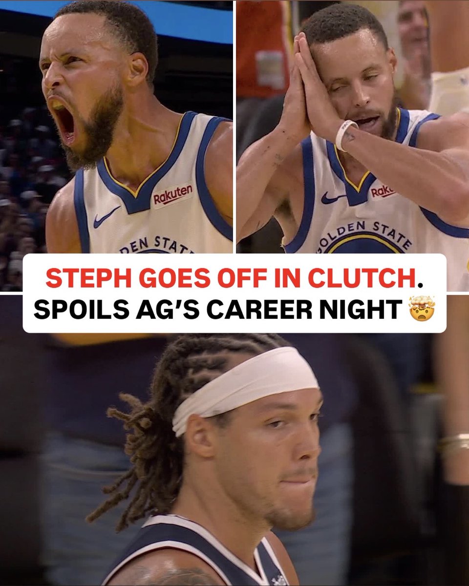 STEPH DROPS 42 PTS IN OT W OVER NUGGETS 😤😴

Spoiled Aaron Gordon's 50-PT night 🤯 