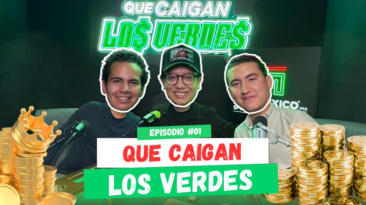 PICKS, PICKS, PICKS‼️

Estrenamos nuevo podcast, cada semana les regalaremos nuestras mejores apuestas para el fin de semana.

Espero se entretengan y la pasen bien con nosotros🔥

¡QUÉ CAIGAN LOS VERDES!

📲 youtu.be/rzczRQta8I8?si…