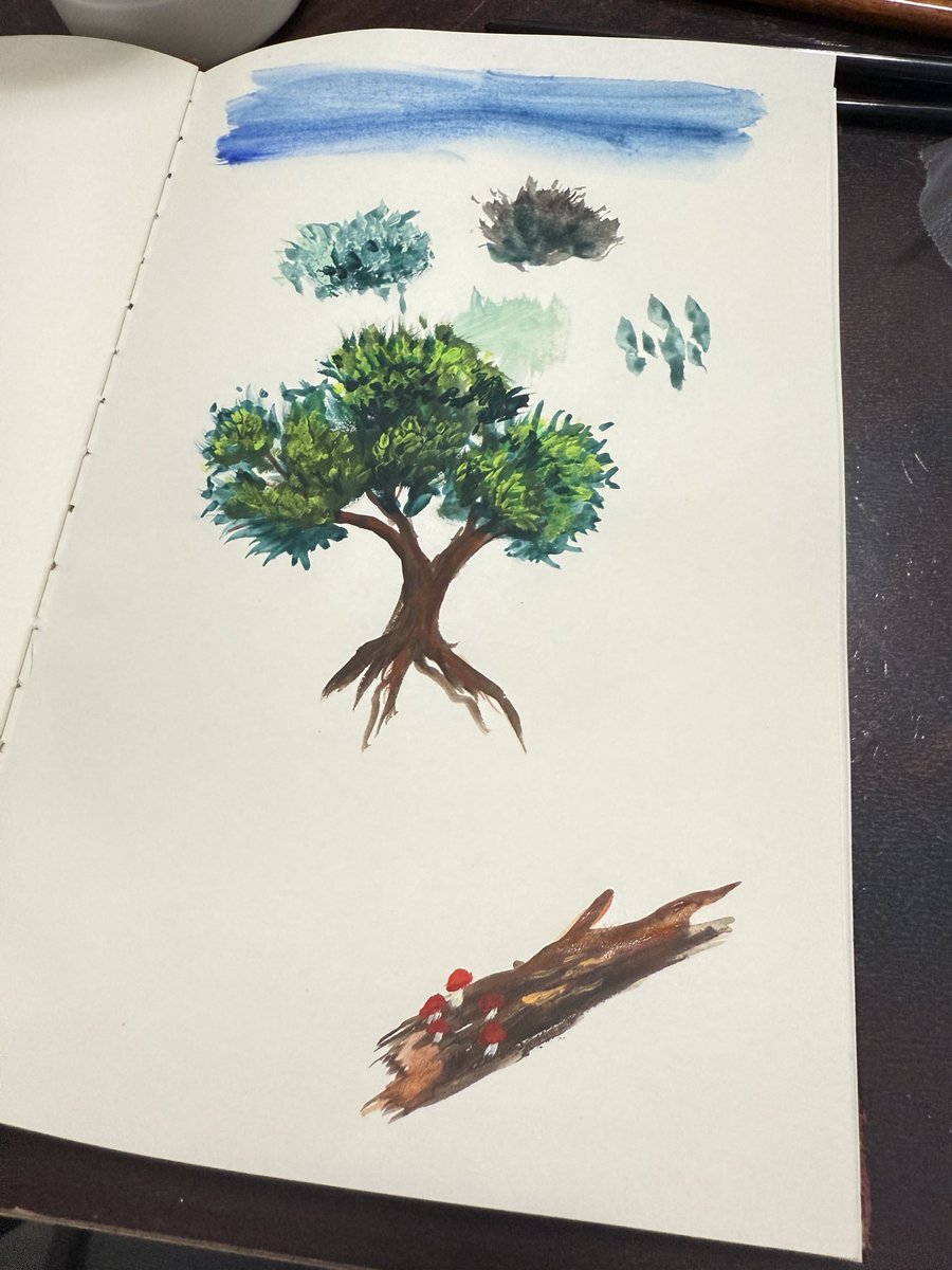TheCloverArtist's tweet photo. Trying some gouache paint today I really love it 💖 just some painting doodles nothing serious https://t.co/iu6ci9uBiJ