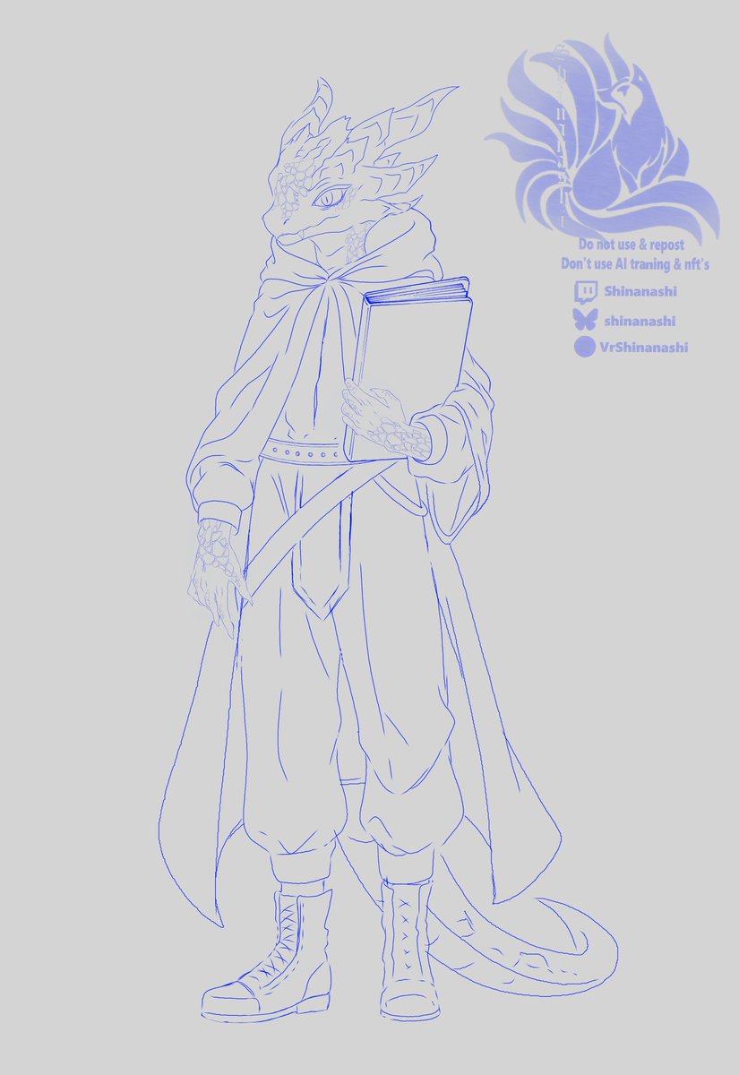 wip my best friend irl of 16 years finally come up with concept for his first oc and asked me to draw it for him, i'm so gratefull he chose me do this for him^^ and is alowing me share his oc Meet Corlath the Dragonborn warlock isn't he adorable^^ #DigitalArtist