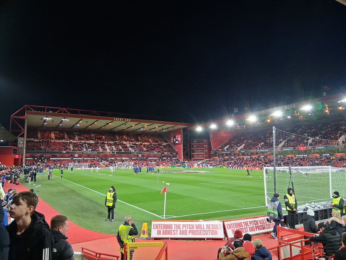 Had a great view of last night's proceedings. The place was rocking. Lower Bridgford was spine tingling. Fair play to every single #NFFC fan,football as it should be.