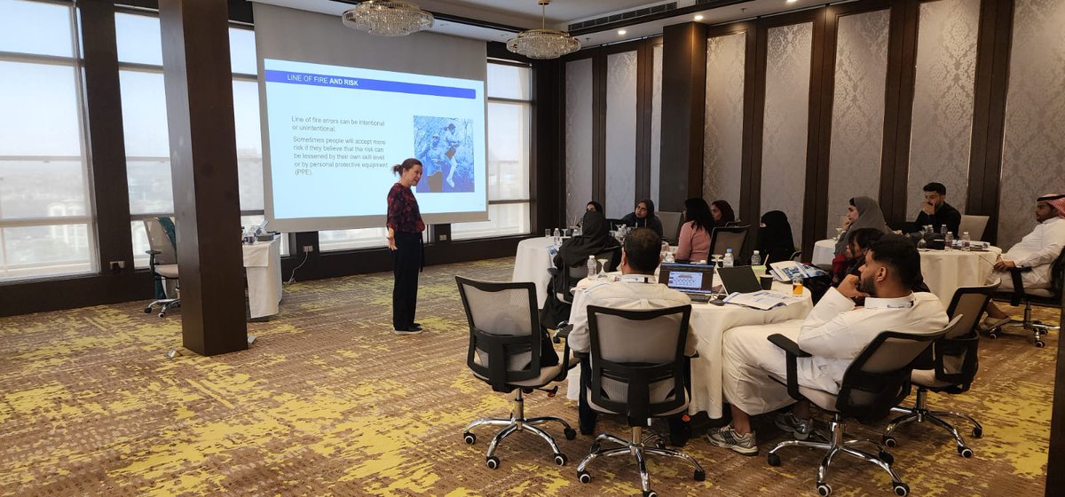 HSE_Review's tweet image. Day 2 of the SafeStart Trainer Certification – Level 1 Course in Riyadh wrapped up with hands-on sessions, group activities, and powerful insights on applying SafeStart principles in real workplaces. A strong finish to two days of learning and collaboration!

#SafeStart #HSE
