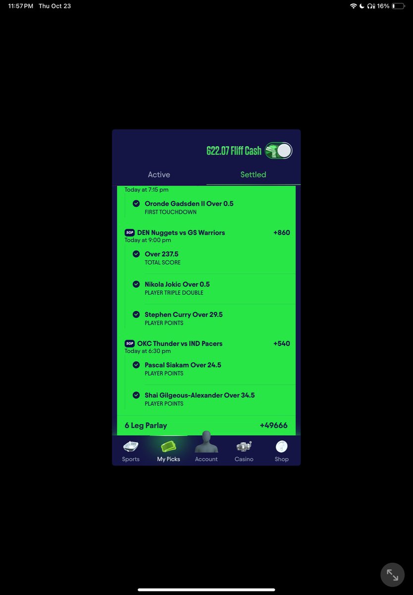 KeyBillsDfs's tweet photo. Legendary night #PrizePicksNBA #prizepicks #fliff #sportsbettingpicks #DraftKings #fanduel https://t.co/GdJ3V6OeC8