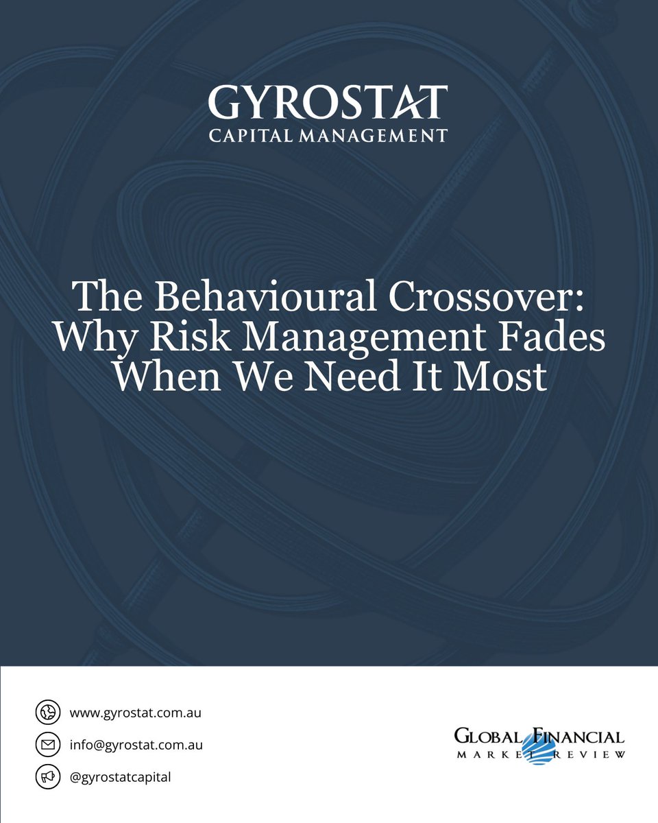 GFMReview's tweet photo. Risk management fades just as retirees need it most. Craig Racine of @gyrostatcapital explains the behavioural crossover and why structure must replace time.
Read the full article on GFM Review.
#BehaviouralFinance #SequencingRisk #DownsideProtection #RetirementPlanning https://t.co/OwQUzoe0VQ