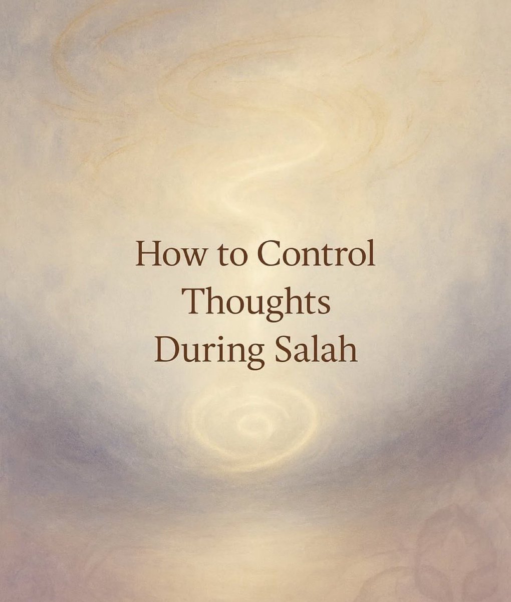 aiishadahir's tweet image. How to control thoughts during salah🧵