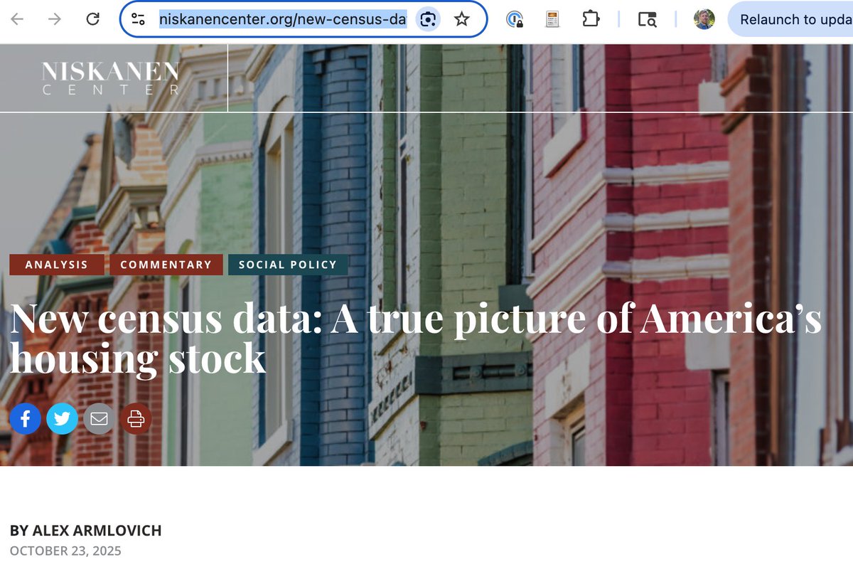 Terrific <a href="/aarmlovi/">Alex Armlovich</a> post on a new Census data product that every housing policymaker &amp; researcher should know about. ⤵️

A census of dwelling units, at geographic scale of census blocks, is now available and updated every 6 months!

1/6