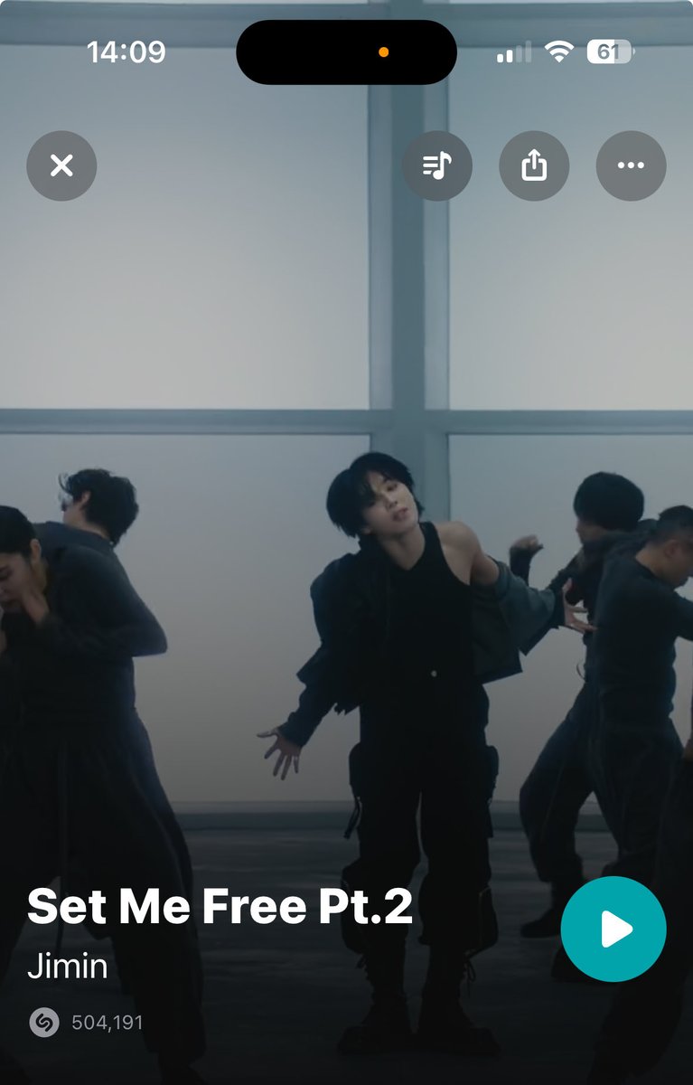 JiminのSet Me Free Pt.2 shazam.com/track/65850939…