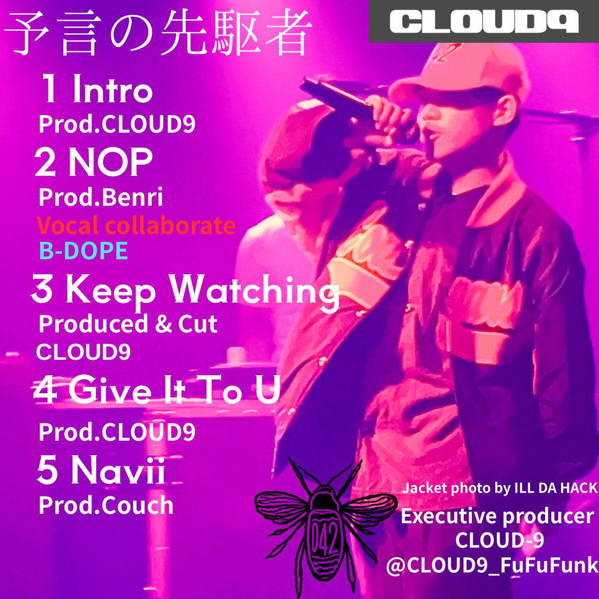 CLOUD9_FuFuFunk's tweet photo. [CLOUD9 リリース情報]

EP予言の先駆者リリース手続き完了しました。
11/5リリースになります。
・配信のみ
・5曲900円
EPリリース後シングルリリースします。 https://t.co/GaxiJCTmvT