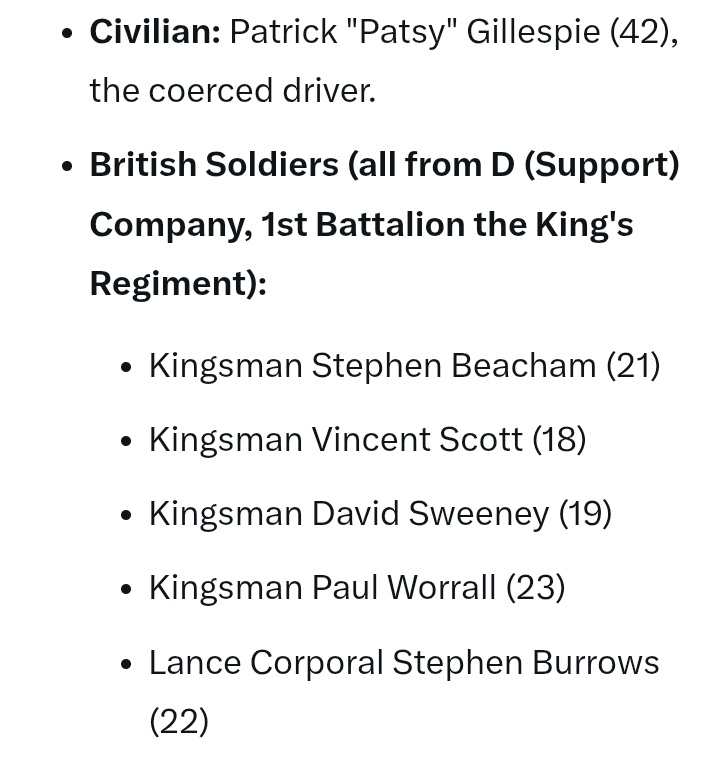 We will remember them.