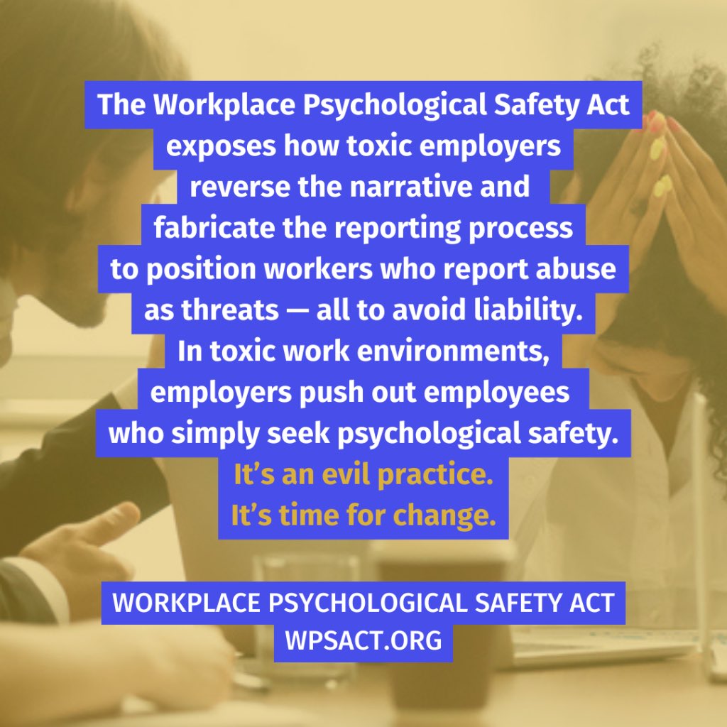 laur2122's tweet photo. Real change happens when workplace bullying &amp; mobbing policies are enacted. Take *Urgent* action: https://t.co/JIRUIF4GyW
#EndWorkplaceAbuse #HoldEmployersAccountable #StopBullyingandMobbing
#WPSAct https://t.co/GaoA2givf7