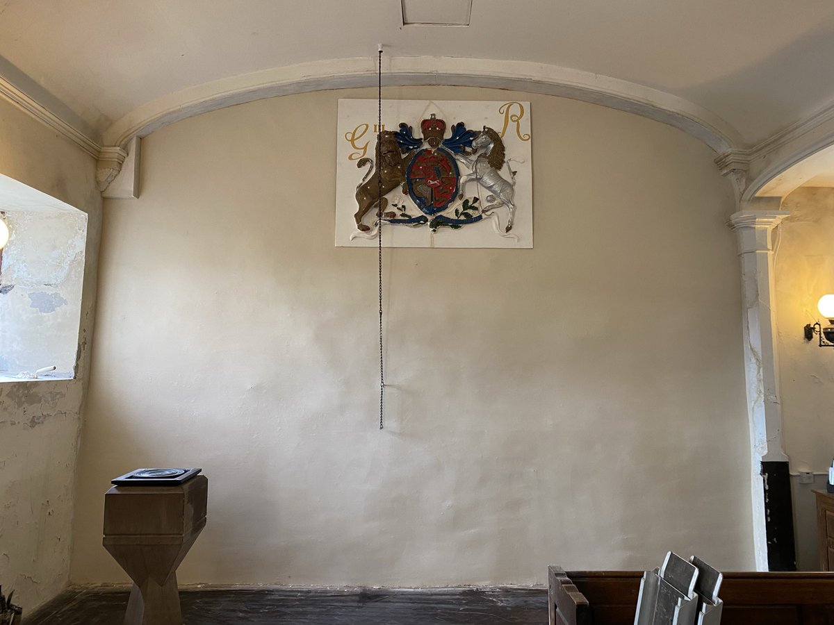 We have completed the conservation of this coat of arms today in this lovely Cumbrian church.