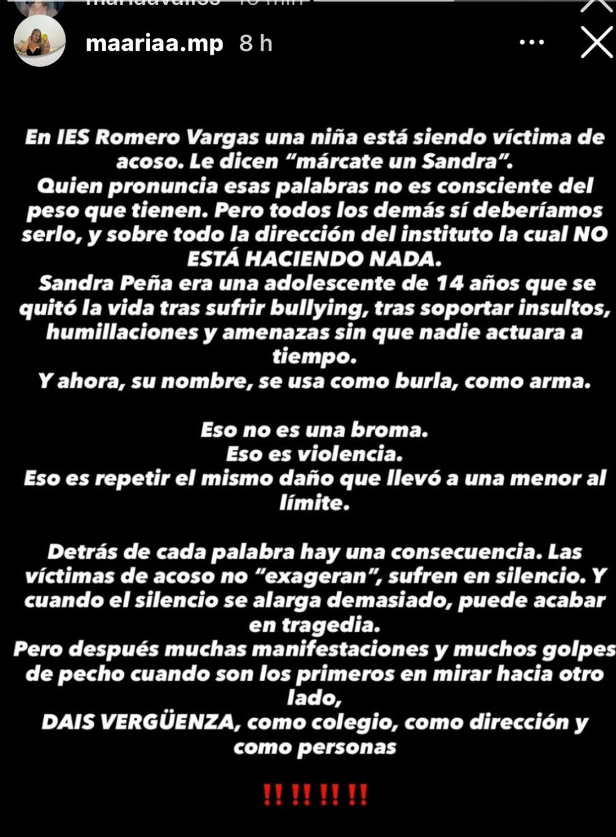 Gente de JEREZ por favor compartid, esto es intolerable!! 

Íes Romero Vargas. 

“Móntate un Sandra” ¿Se puede ser más sinvergüenza?