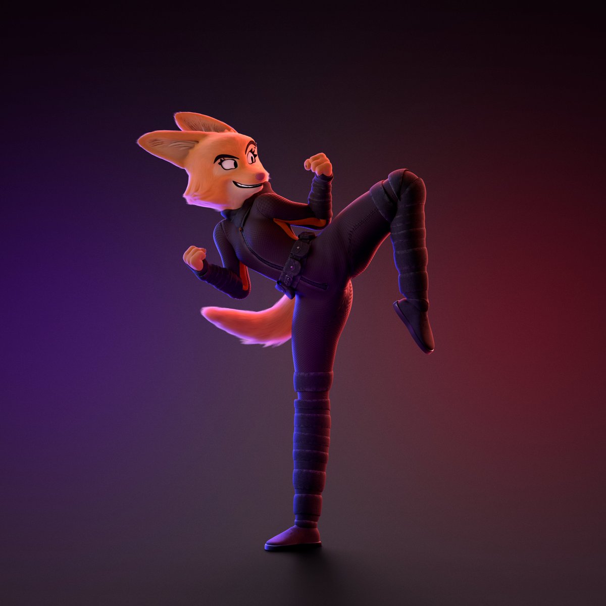 FoxFromGold's tweet photo. Diane Model: @Bradleyisgone
I wanted to experiment with how Diane might look in different combat stances.
#DianeFoxington #CrimsonPaw https://t.co/WyM3vNAbgf