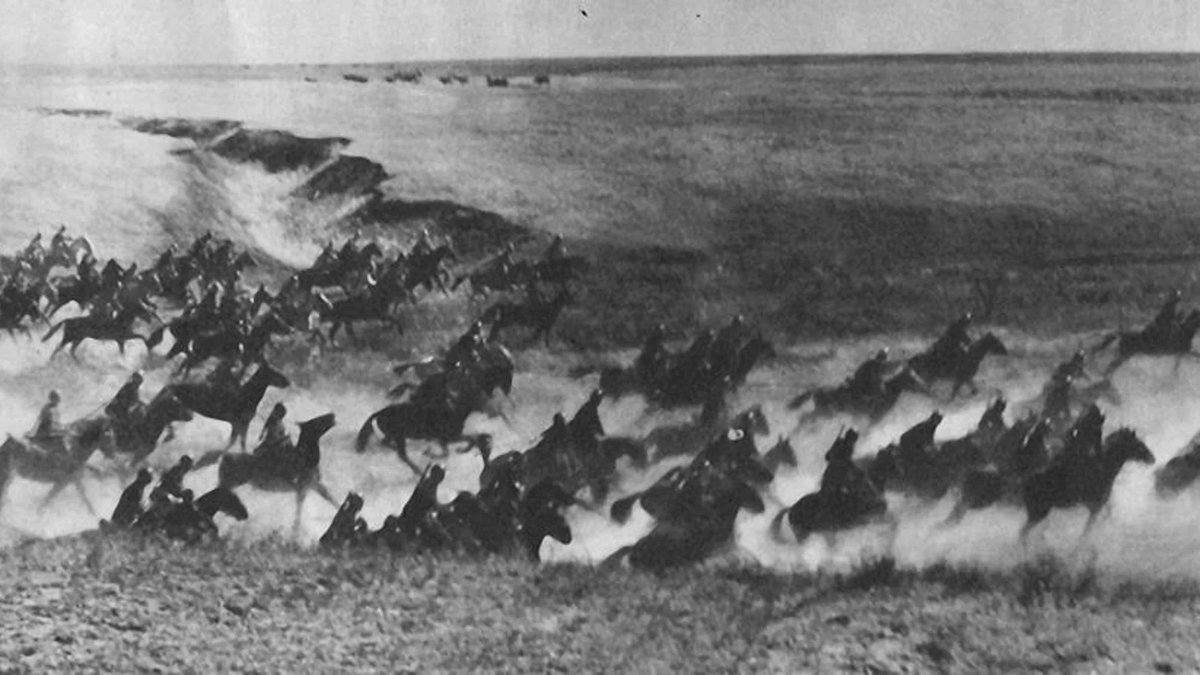 PlataformaMill1's tweet photo. Camino hacia el #Kert, se toparon con los restos del Regimiento de #CaballeríaAlcántara, cadáveres humanos mezclados con sus caballos en una espectral formación a orillas del rio #Igan, donde perecieron protegiendo la retirada de la columna del general Navarro tres meses atrás. https://t.co/IwBgy3wgv8