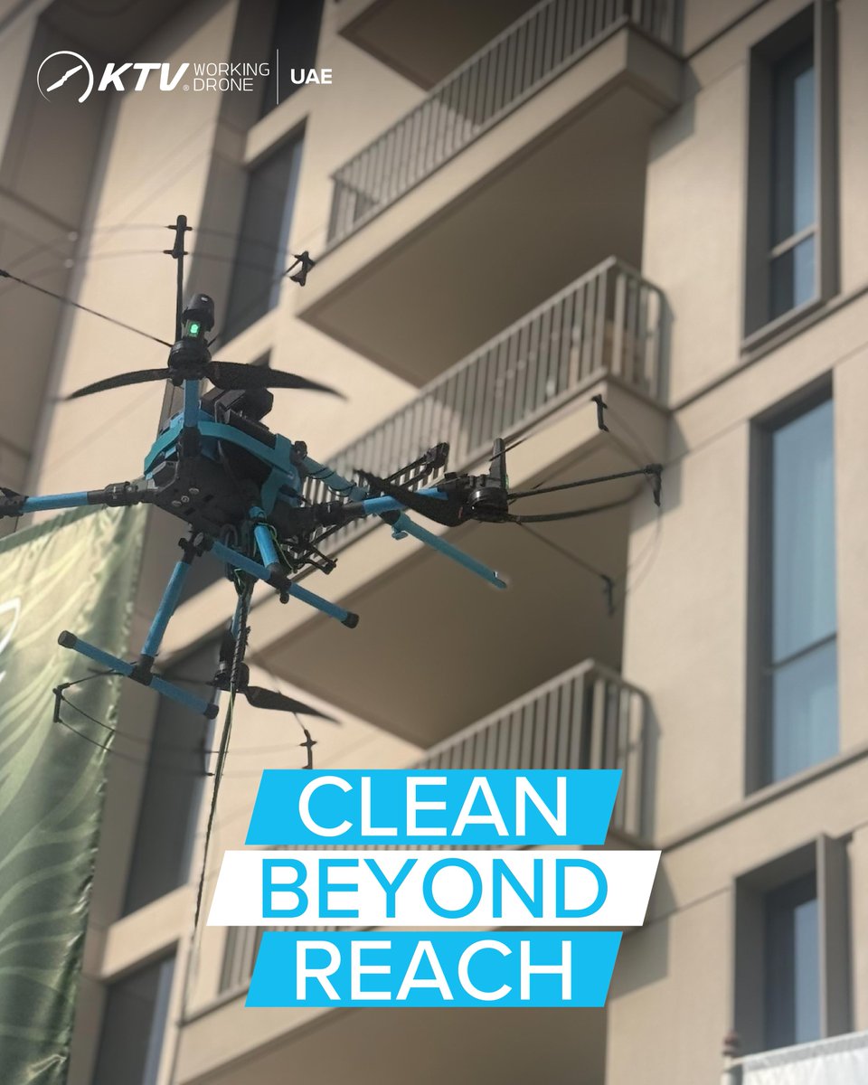 ktvdroneuae's tweet image. Taking innovation to new heights! 🚀

At KTV Working Drone UAE, we’re redefining high-rise cleaning by delivering safer, faster, and smarter façade maintenance through advanced drone technology.

#KTVWorkingDrone #KTVWorkingDroneUAE #CleanSmarter #BuildingInnovation
