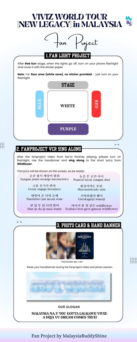 Na.Vs, the countdown is almost over. VIVIZ WORLD TOUR [NEW LEGACY] in MALAYSIA is happening tomorrow! 
Let's show VIVIZ how loud and loving Malaysia Na.Vs can be 🩵

Check the fanproject details below and and let's show our brightest energy together! ✨

#VIVIZ #VIVIZinMY