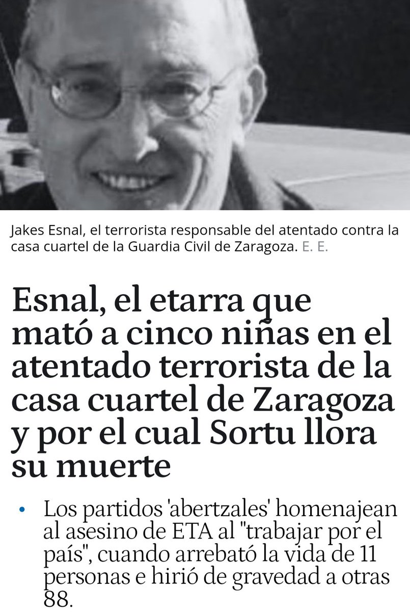 segismunda78's tweet image. ¿Y de la muerte de este asesino no te alegras, pedazo de hipócrita asqueroso?
@WyomingGran 
#progres #IzquierdaMiserableyDelincuente 
#ETA