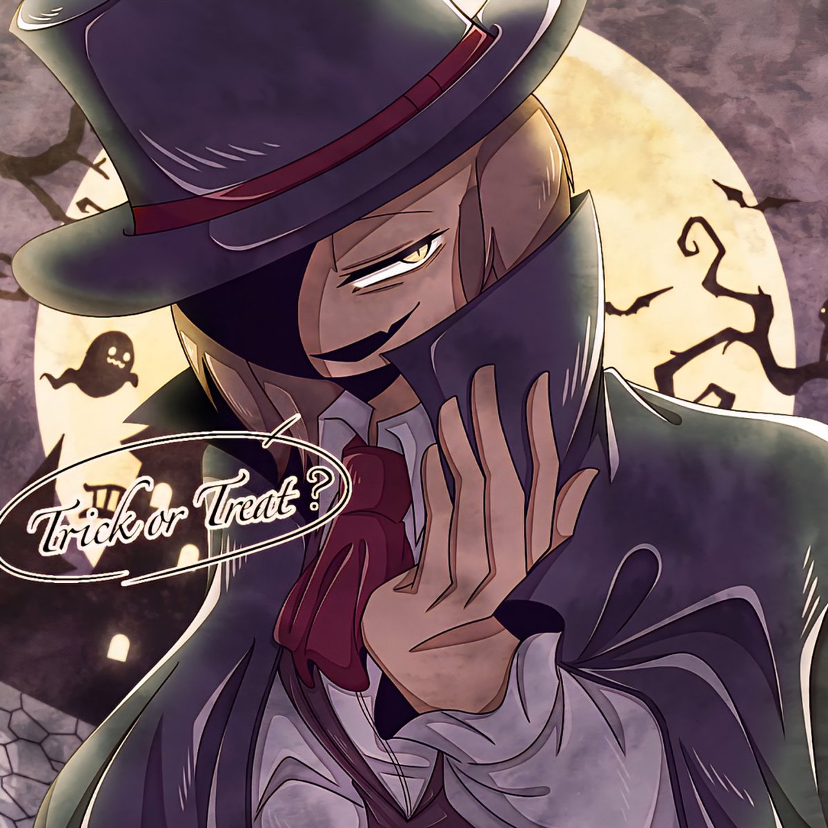 #sprunki
🎃🐻&amp;🧛🔫「Trick or Treat」