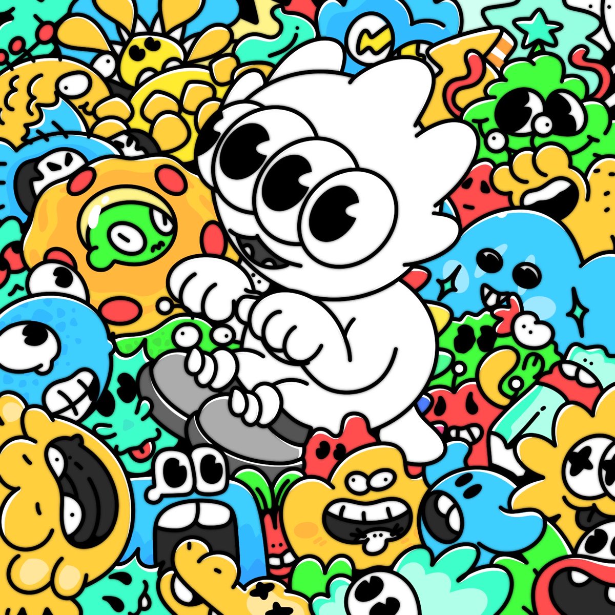 It all started with a tiny doodle line, and it grew into these character 🎨
Every time I draw, I feel like I become a child again

When was the last time you drew just for the joy of it?”