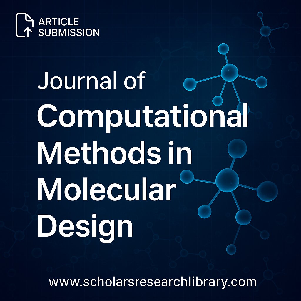 ScholarsResear2's tweet image. Explore innovation in molecular science! 🧬 Submit your research to the Journal of Computational Methods in Molecular Design. Showcase groundbreaking computational techniques shaping molecular design and drug discovery. Publish globally and enhance visibility. 🌐 #MolecularDesign
