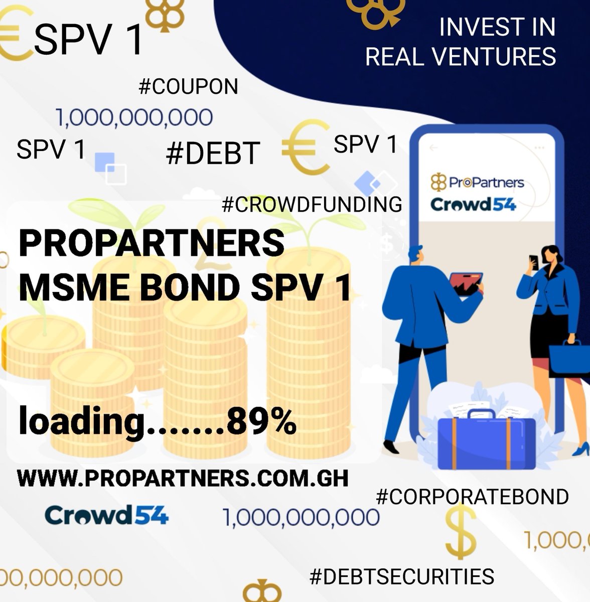 propartnersgh's tweet image. PROPARTNERS MSME BOND SPV 1

Loading................89%

#Propartners #Crowdfunding #Debt #Securities #Bond #Invest #Coupons #Ghana #SME
