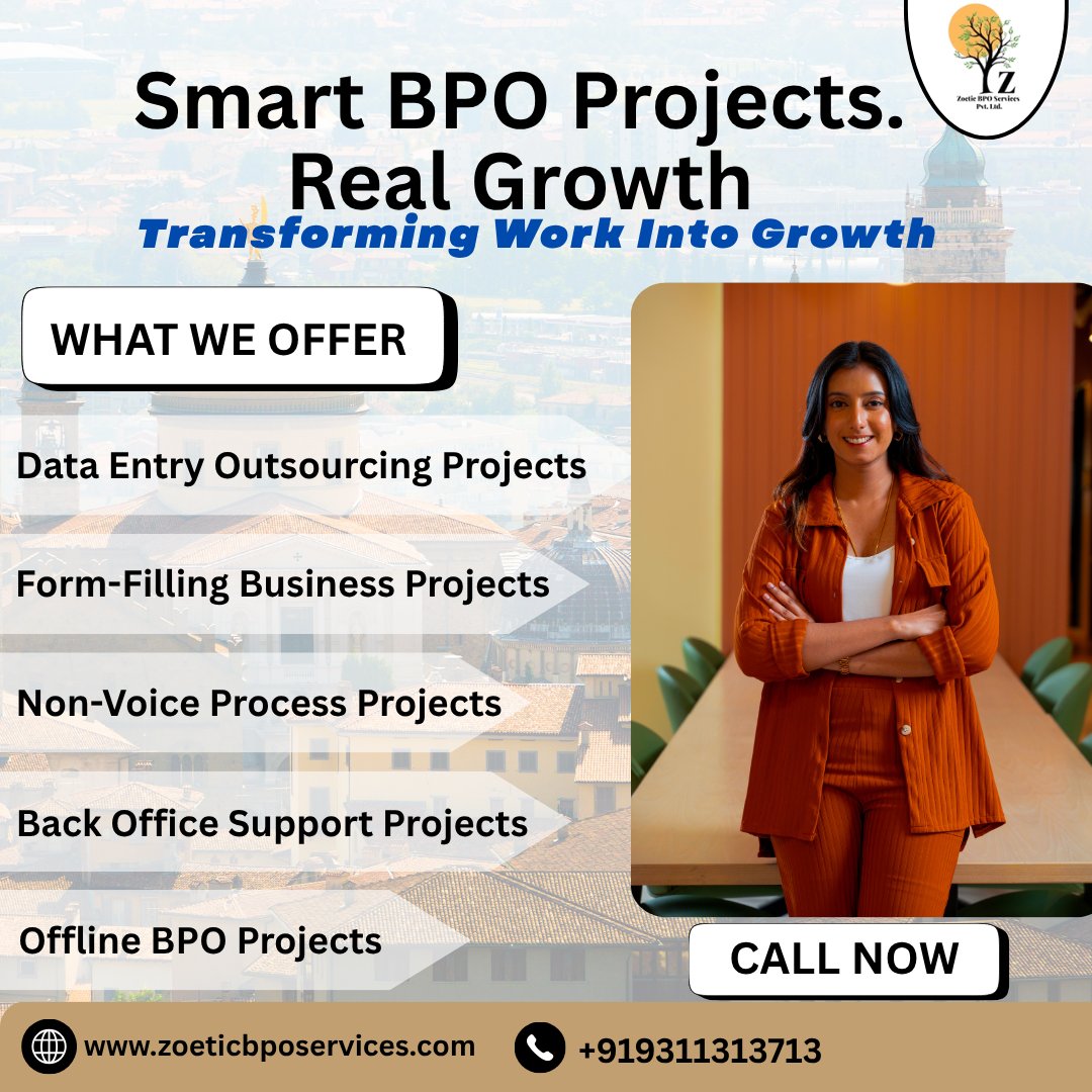 zoeticbpo's tweet image. Empowering startups with genuine Zoetic BPO projects
Call us: 9311313713
Visit us: zoeticbposervices.com
.
.
.
#BPOOpportunity #FormFillingProjects #ZoeticBPOServices #BackOfficeSupport #BPOBusinessIndia #StartupSupportServices #WorkWithZoetic