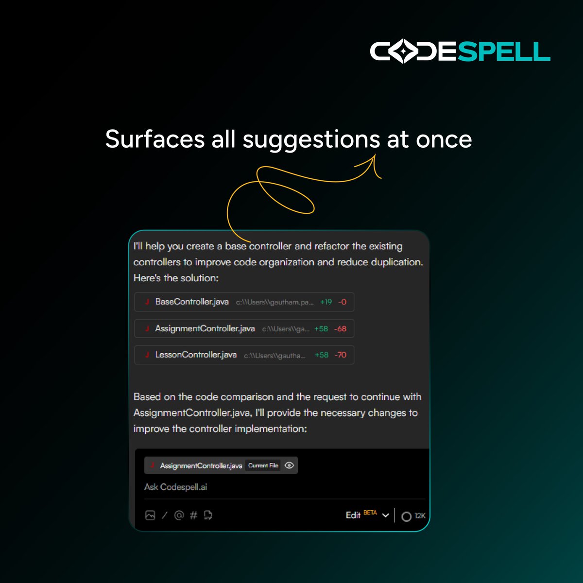 codespellai's tweet image. If your coding assistant stops at suggestions, you haven’t met Codespell yet.
It reads between the lines (and files).
Want to see how? Book a demo - lnkd.in/gkSuBJy9
#features #aiassistant #codingassistant #designtocode