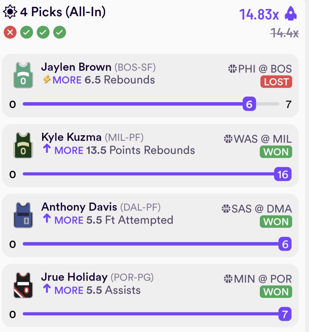 Biig_Papa91's tweet photo. @BookitWithTrent please help... 8 NBA bets missing by a single leg 3 of them by a single board... I need guidance from the GOAT
#dabble https://t.co/bW3TIu3Xqr