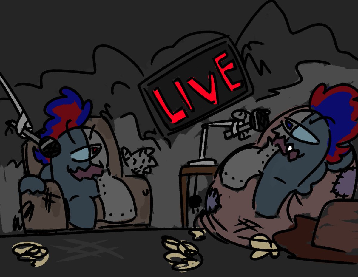 I think the twins would run a really shitty podcast in the hideout that like only.... 3 other imps watch 
#AmongUs #rodamrix #rodamrixfanart