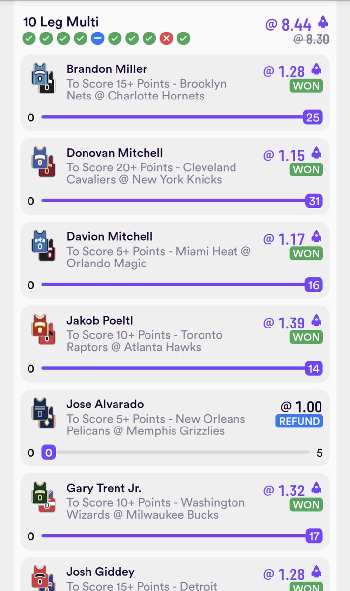 Biig_Papa91's tweet photo. @BookitWithTrent please help... 8 NBA bets missing by a single leg 3 of them by a single board... I need guidance from the GOAT
#dabble https://t.co/bW3TIu3Xqr