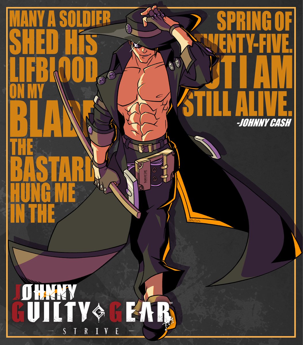 Shameless repost of my Johnny art. happy birthday Johnny!