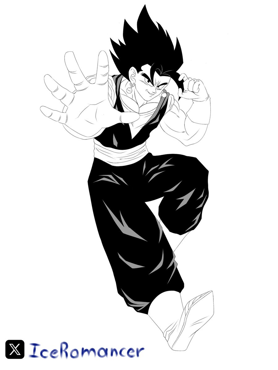 First time trying to do the original Dragon Ball Z art style, it's Vegetto.

#digitalart #DragonBallZ #commissionsopen #fanart