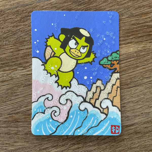 #Booth に販売する原画を追加しました。片方はグラスビーズのメディウムを使って水の泡を表現してみました。ちょっと変わったものが好きな方にどうぞ。
skizuki.booth.pm