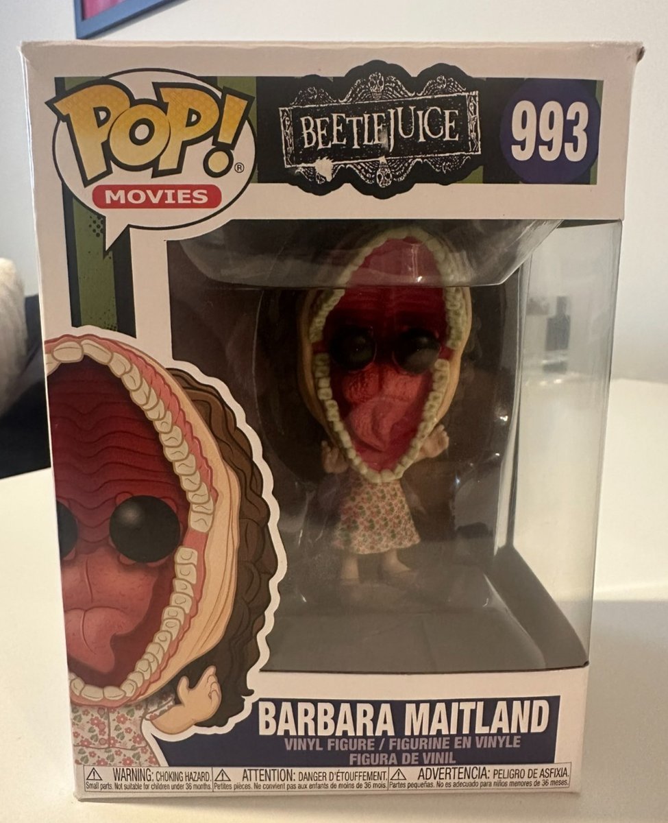 Funkopopenthus3's tweet image. Funko Pop! Vinyl Figure Movies - #993 Beetlejuice: Barbara Maitland
Ends Sun 26th Oct @ 1:32pm
ebay.co.uk/itm/2977008219…
#ad #funko #funkopop