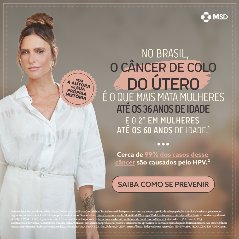 MSDInvents's tweet photo. No Brasil, o câncer de colo do útero é o que mais mata mulheres até os 36 anos de idade e o 2º em mulheres até os 60 anos de idade.¹ 

Cerca de 99% dos casos desse câncer são causados pelo HPV.² 

Saiba como se prevenir